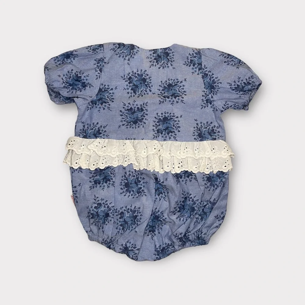 Hush Puppies Clothes For Kids Vintage Floral Bubble Romper